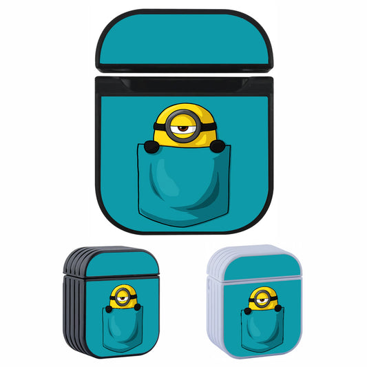 Minion In the Pocket Hard Plastic Case Cover For Apple Airpods