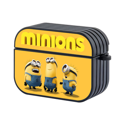 Minion Three Character Hard Plastic Case Cover For Apple Airpods Pro