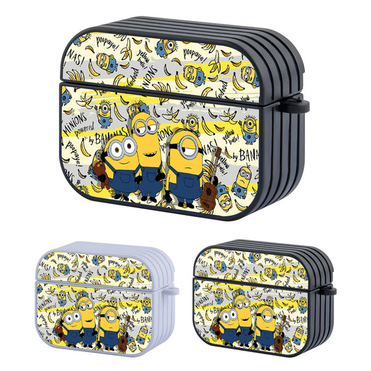 Minions Banana Talks Hard Plastic Case Cover For Apple Airpods Pro