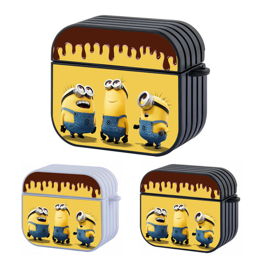 Minions Chocolate Favorite Hard Plastic Case Cover For Apple Airpods 3