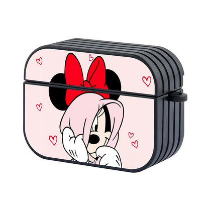 Minnie Mouse Cute In Love Hard Plastic Case Cover For Apple Airpods Pro