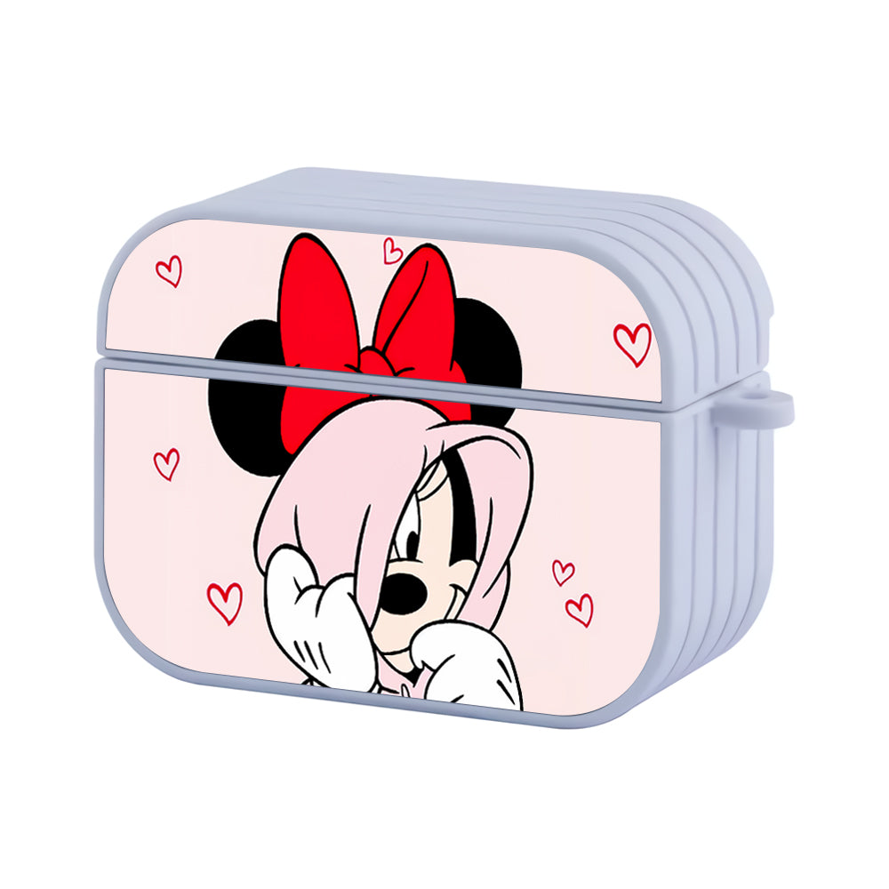 Minnie Mouse Cute In Love Hard Plastic Case Cover For Apple Airpods Pro