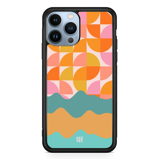Mixing Shapes Yellow Sparks Magsafe iPhone Case