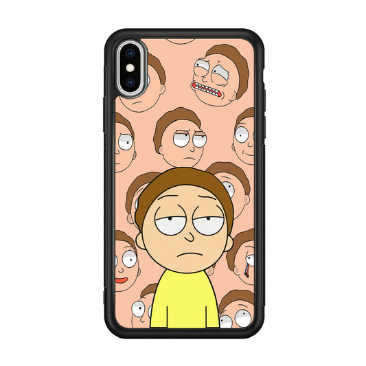 Morty Lazy Expression iPhone X Case