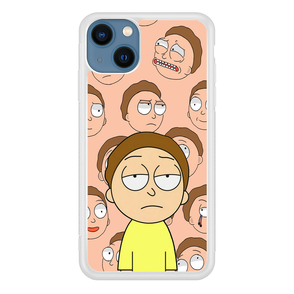 Morty Lazy Expression iPhone 15 Plus Case