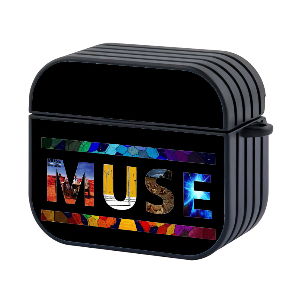 Muse Album Art Hard Plastic Case Cover For Apple Airpods 3