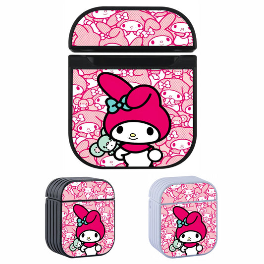 My Melody Doodle Hard Plastic Case Cover For Apple Airpods