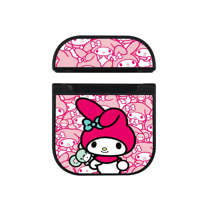 My Melody Doodle Hard Plastic Case Cover For Apple Airpods