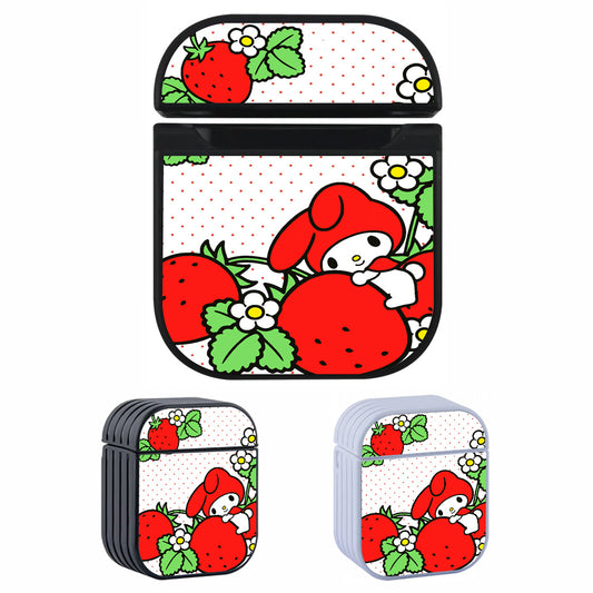 My Melody Strawberry Hard Plastic Case Cover For Apple Airpods