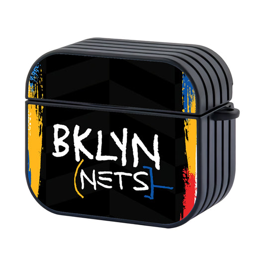 NBA Brooklyn Nets Jersey Hard Plastic Case Cover For Apple Airpods 3 - Ezzystore