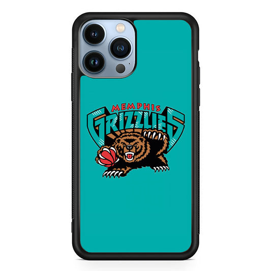 NBA Memphis Grizzlies Bear Logo iPhone 15 Pro Case