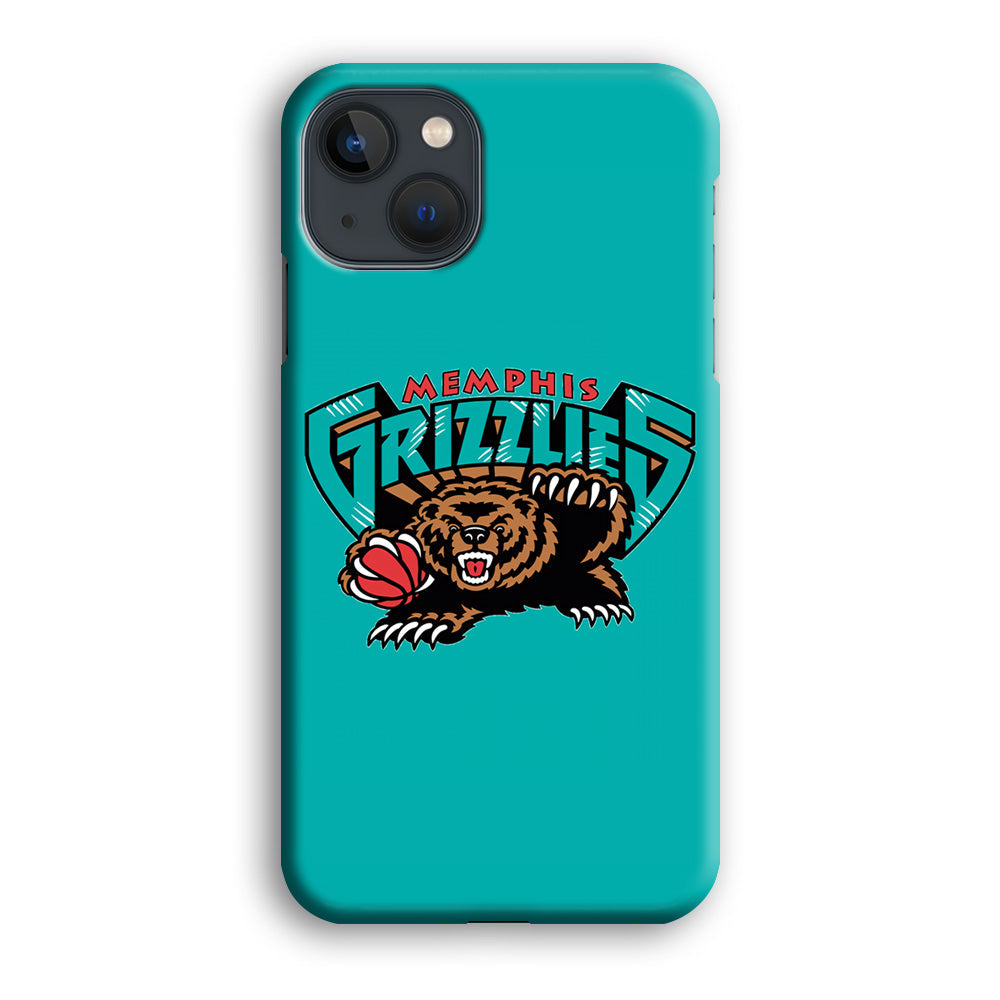 NBA Memphis Grizzlies Bear Logo iPhone 15 Plus Case