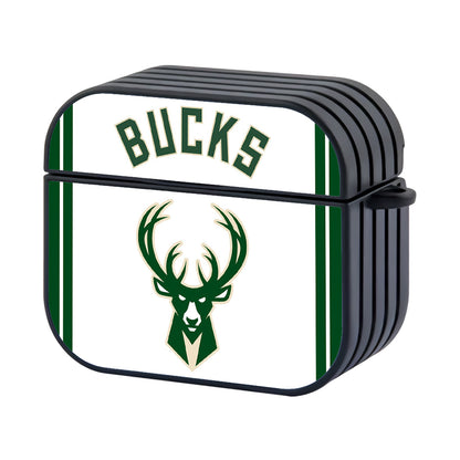 NBA Milwaukee Bucks Hard Plastic Case Cover For Apple Airpods 3