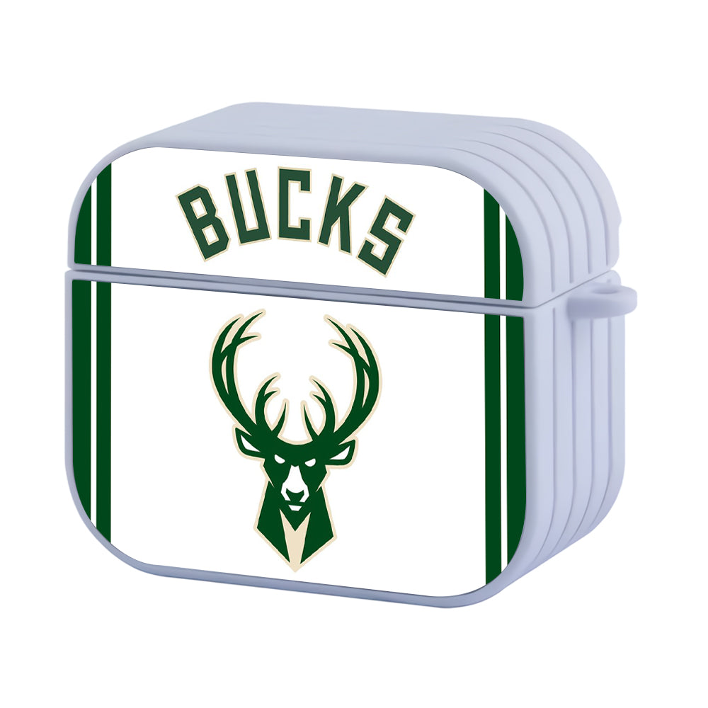 NBA Milwaukee Bucks Hard Plastic Case Cover For Apple Airpods 3