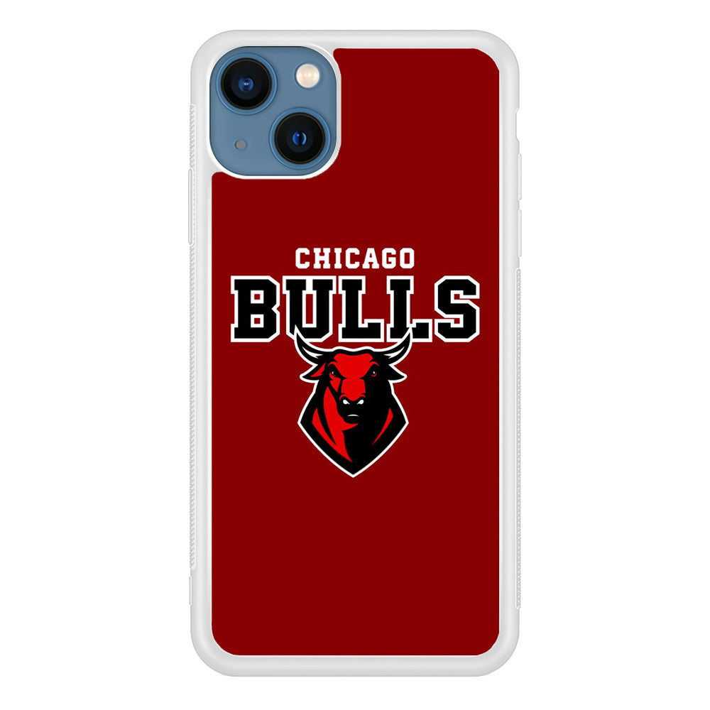 NBA Chicago Bulls Red Logo iPhone 15 Plus Case