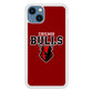 NBA Chicago Bulls Red Logo iPhone 14 Plus Case