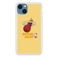 NBA Miami Heat Latte Colour Logo iPhone 15 Case