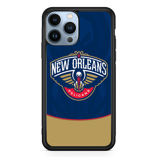 NBA Orleans Pelicans Blue iPhone 15 Pro Case