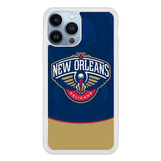 NBA Orleans Pelicans Blue iPhone 14 Pro Max Case