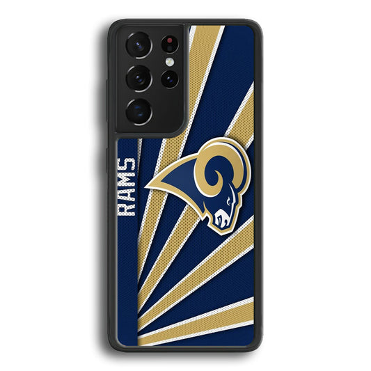 NFL Los Angeles Rams Logo Samsung Galaxy S22 Ultra Case - Ezzystore