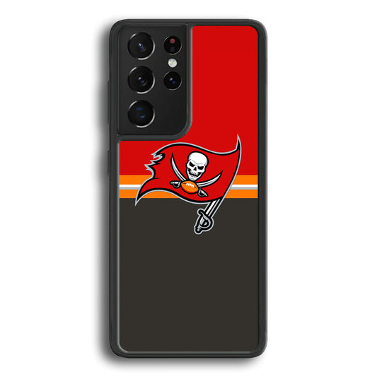 NFl Tampa Bay Buccaneers Red Grey Samsung Galaxy S22 Ultra Case - Ezzystore