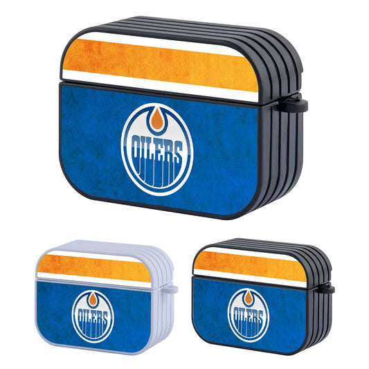 NHL Edmonton Oilers Hard Plastic Case Cover For Apple Airpods Pro