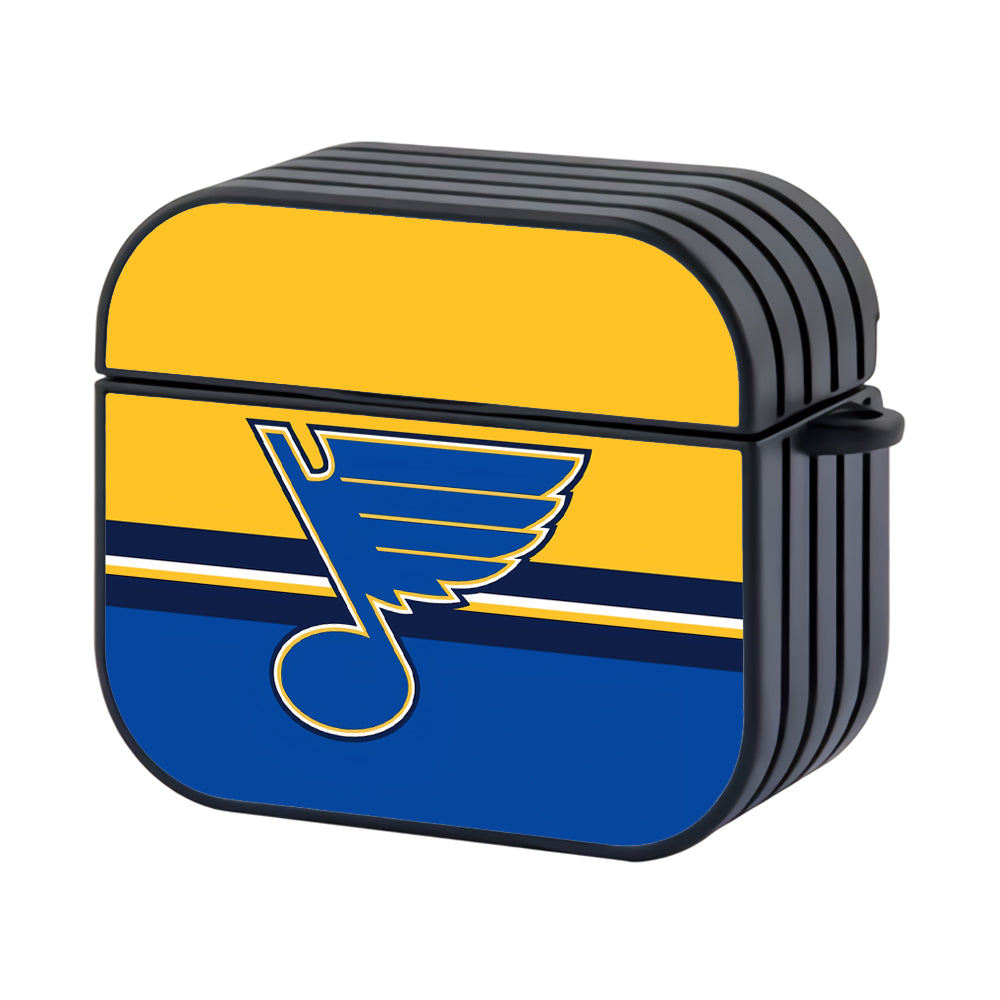 NHL St Louis Blues Team Hard Plastic Case Cover For Apple Airpods 4 - Ezzystore