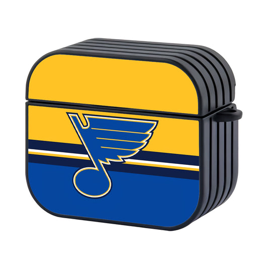 NHL St Louis Blues Team Hard Plastic Case Cover For Apple Airpods 4 - Ezzystore