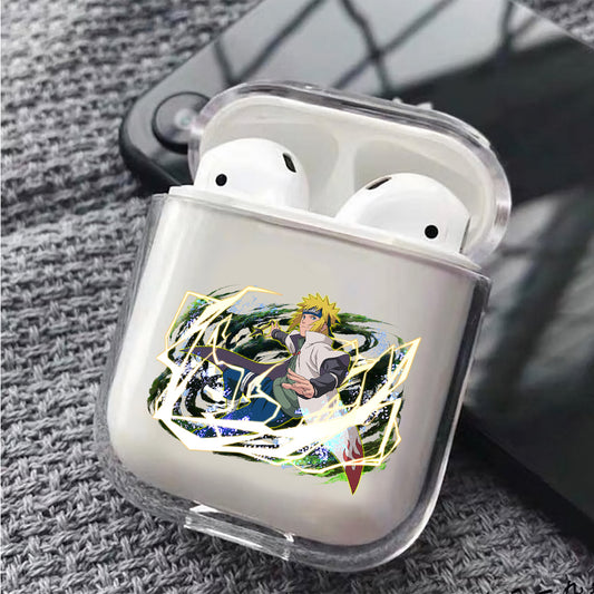 Naruto Minato Yellow Flash Protective Clear Case Cover For Apple Airpods