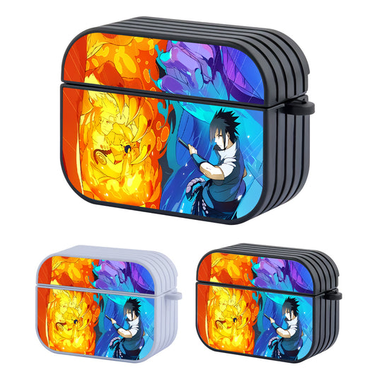 Naruto vs Sasuke Battle Hard Plastic Case Cover For Apple Airpods Pro