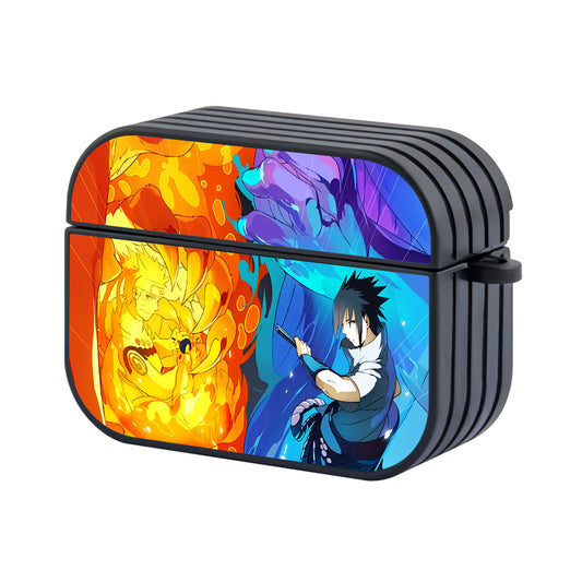 Naruto vs Sasuke Battle Hard Plastic Case Cover For Apple Airpods Pro 2 - Ezzystore