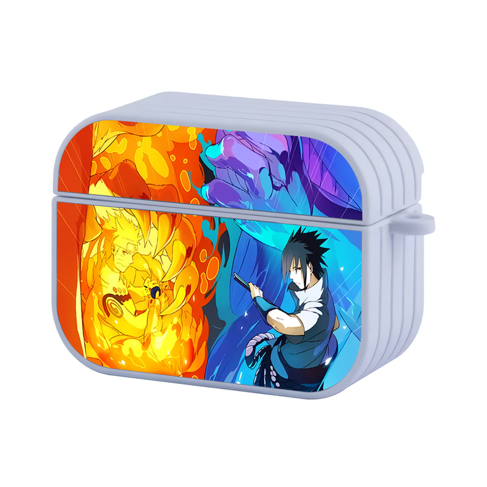 Naruto vs Sasuke Battle Hard Plastic Case Cover For Apple Airpods Pro