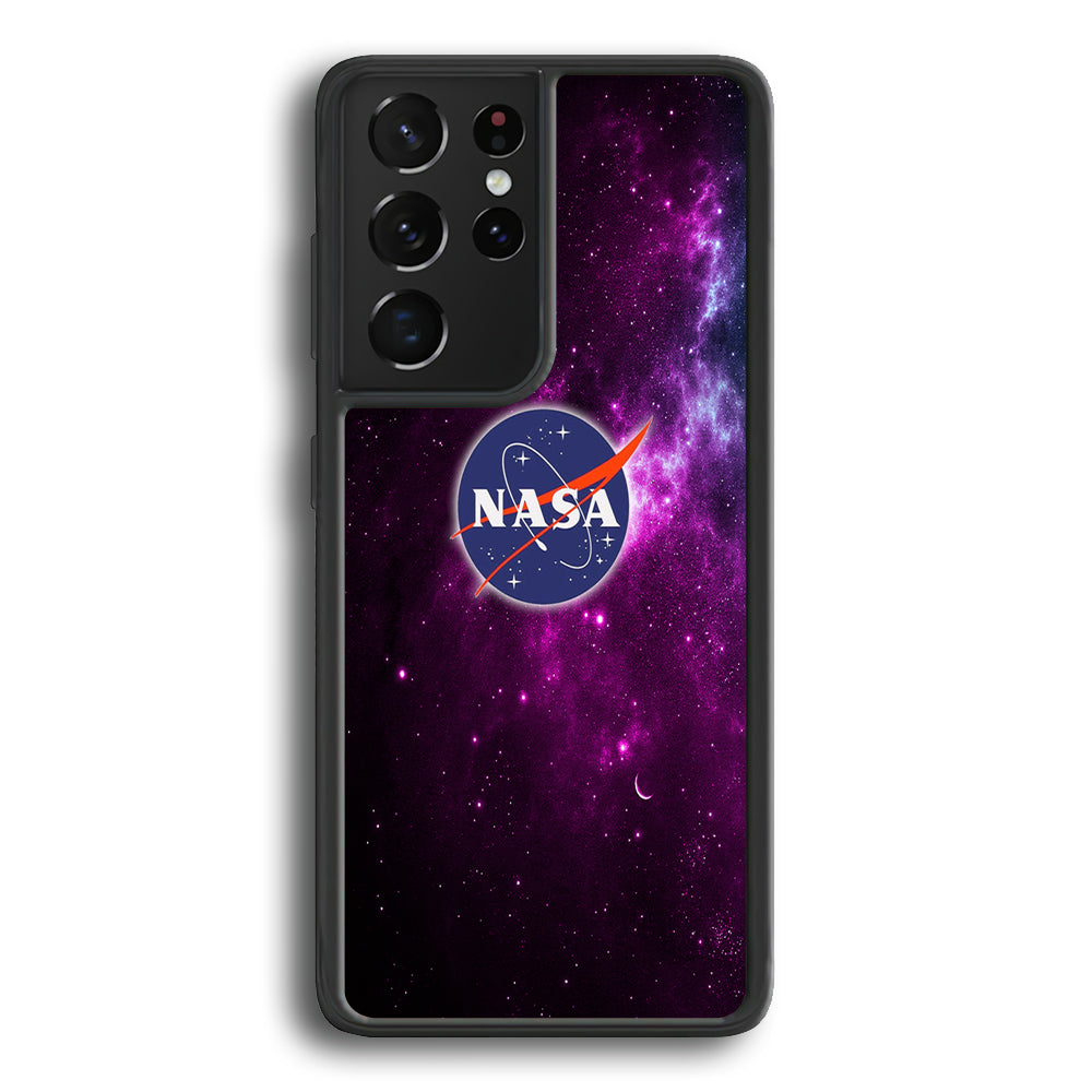 Nasa Purple Space Logo Samsung Galaxy S22 Ultra Case - Ezzystore