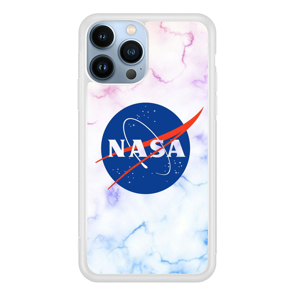 Nasa Logo Marble iPhone 14 Pro Max Case