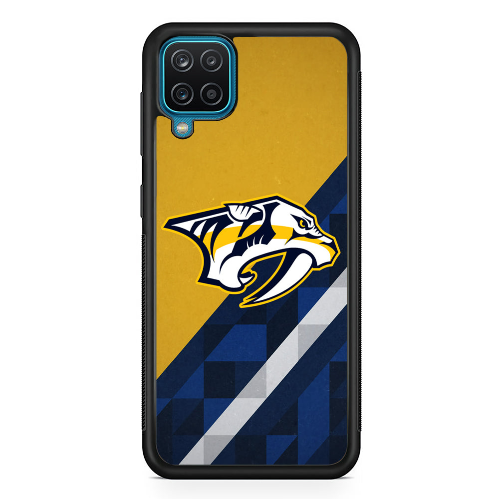 Nashville Predators Abstract Pattern Samsung Galaxy A12 Case