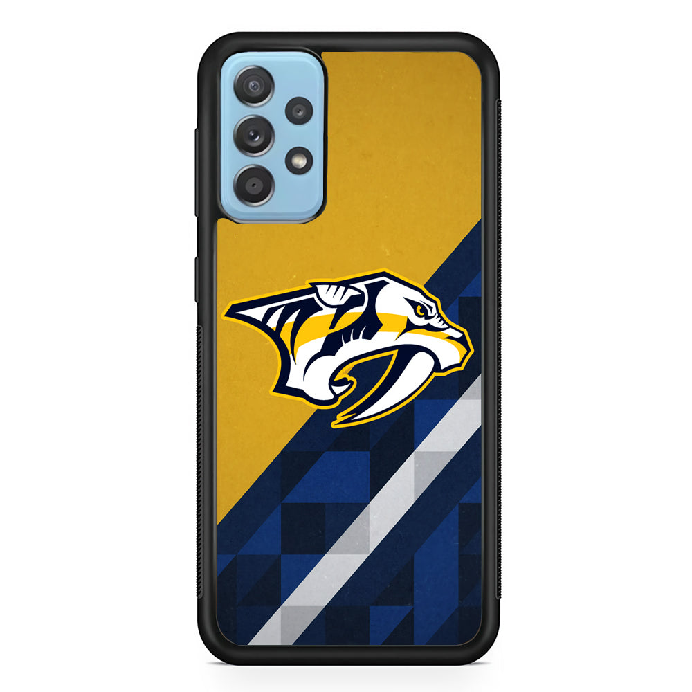 Nashville Predators Abstract Pattern Samsung Galaxy A72 Case