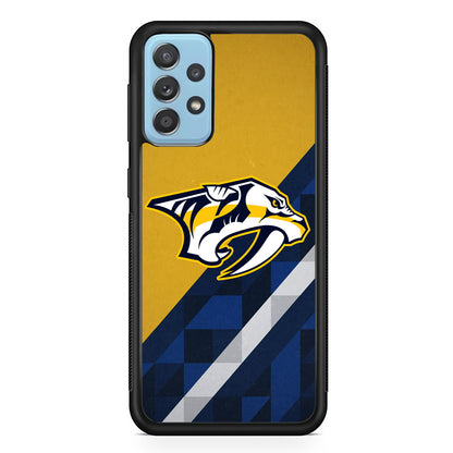 Nashville Predators Abstract Pattern Samsung Galaxy A72 Case