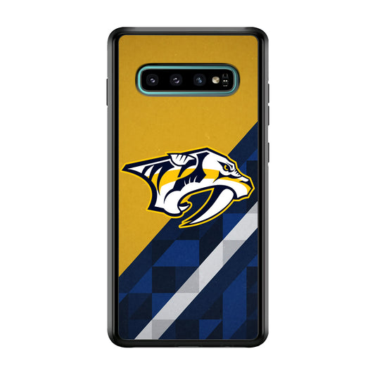 Nashville Predators Abstract Pattern Samsung Galaxy S10 Plus Case