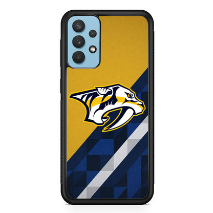 Nashville Predators Abstract Pattern Samsung Galaxy A32 Case