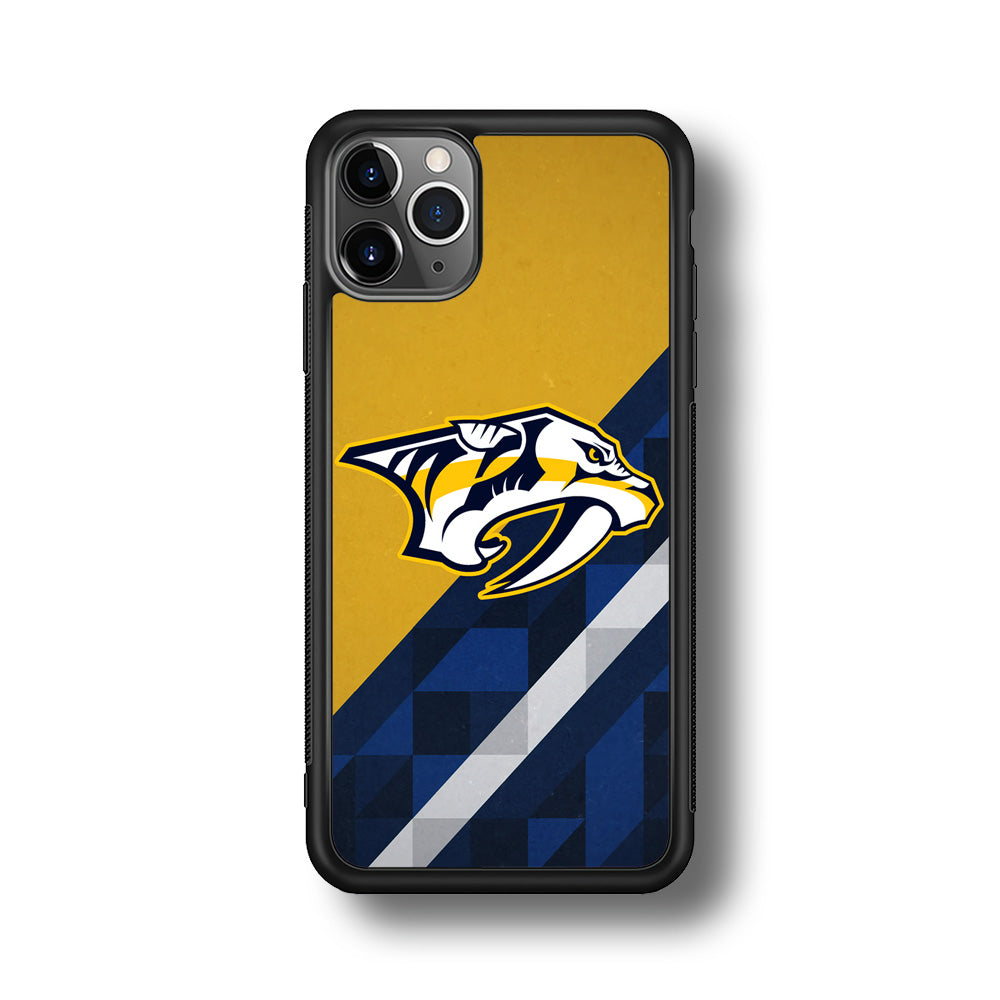 Nashville Predators Abstract Pattern iPhone 11 Pro Max Case