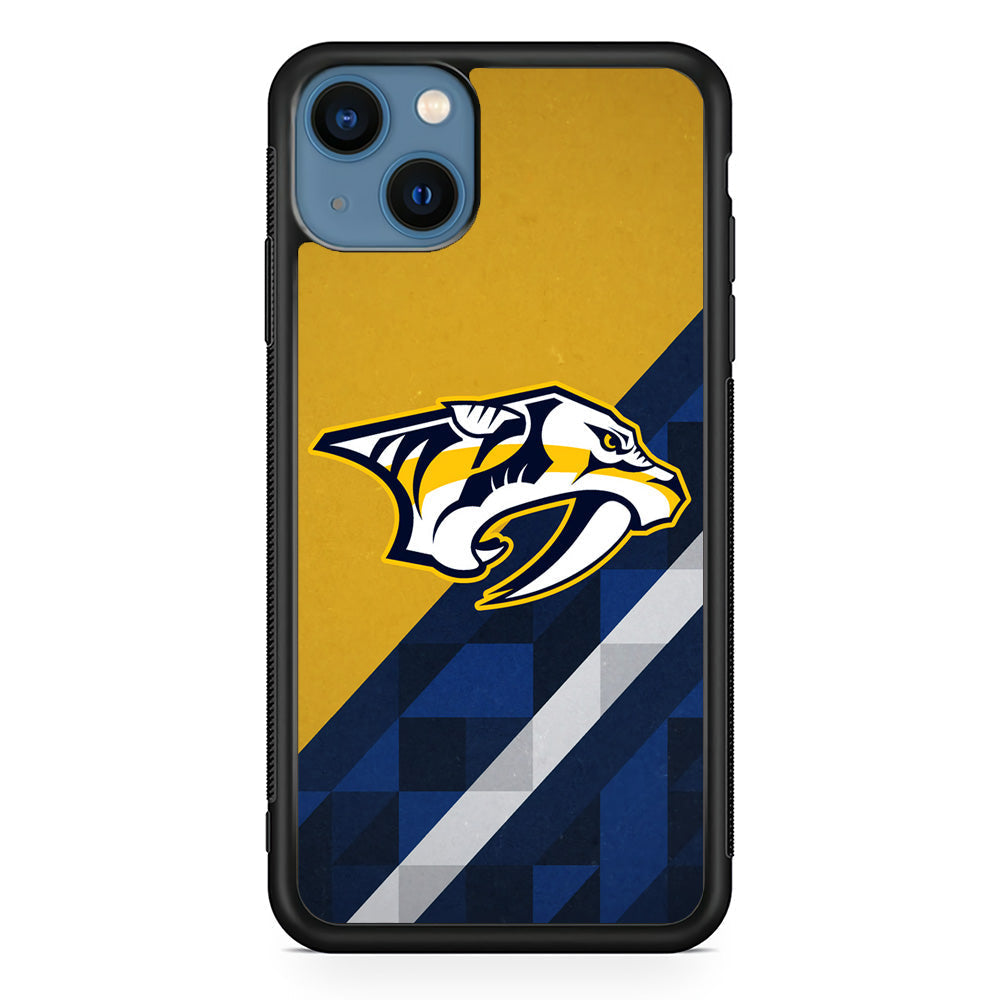 Nashville Predators Abstract Pattern iPhone 15 Case