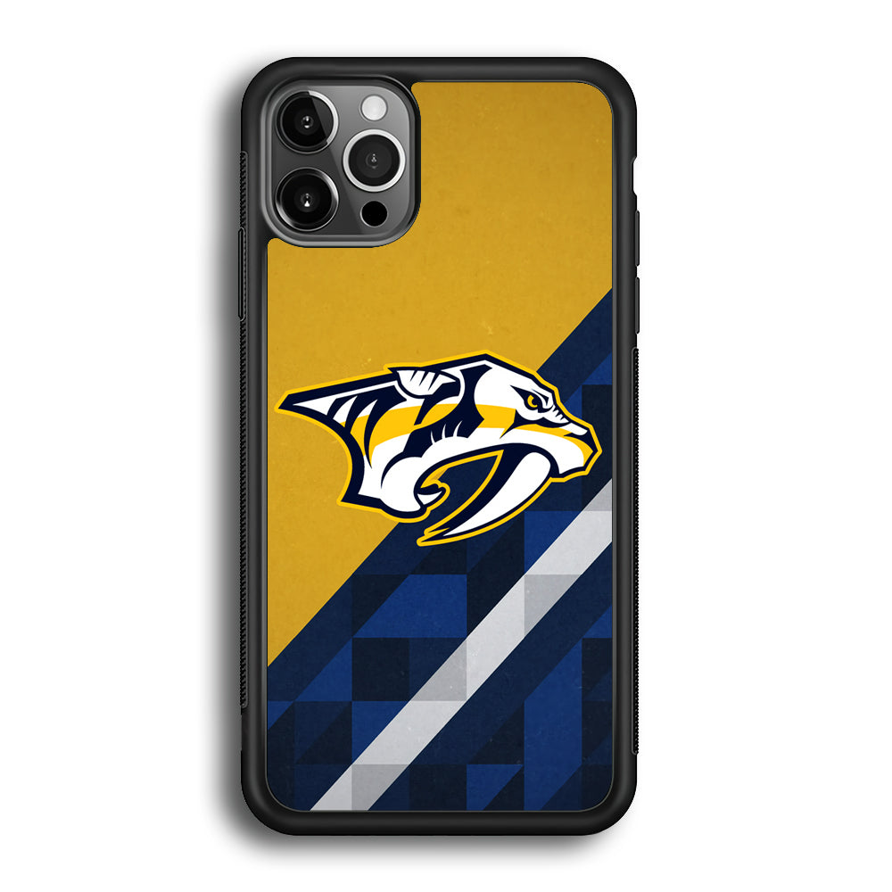 Nashville Predators Abstract Pattern iPhone 12 Pro Case