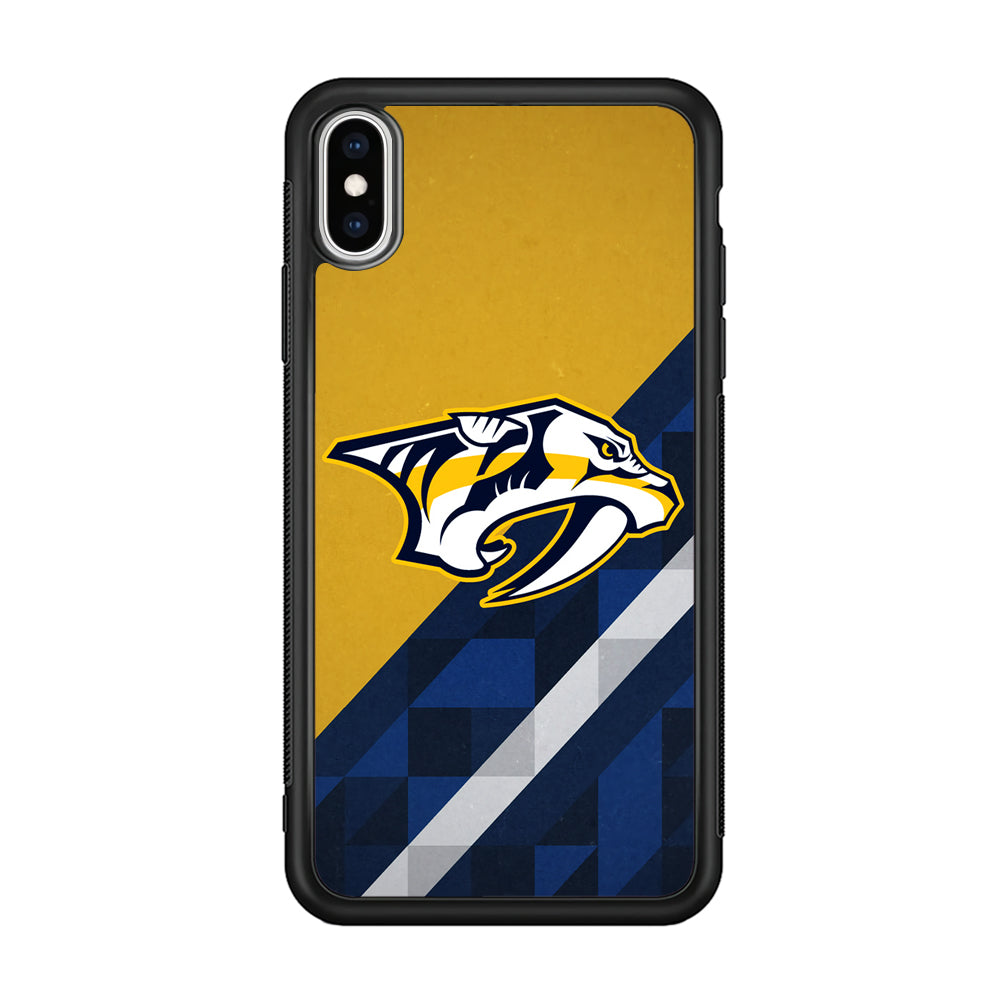 Nashville Predators Abstract Pattern iPhone XS Case