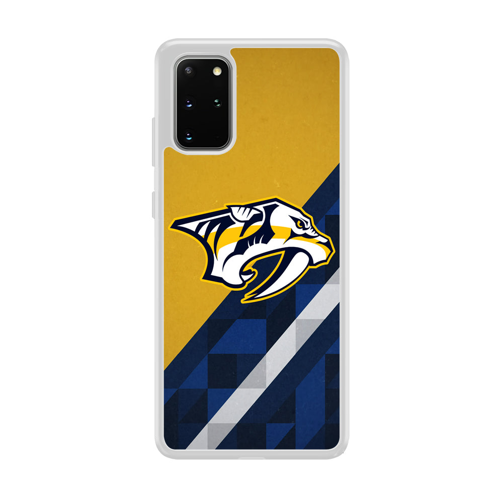 Nashville Predators Abstract Pattern Samsung Galaxy S20 Plus Case