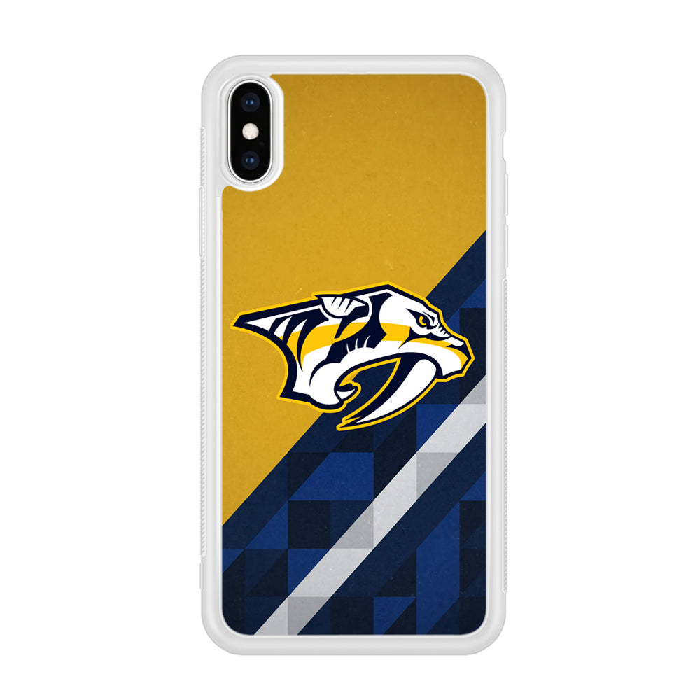 Nashville Predators Abstract Pattern iPhone XS Case