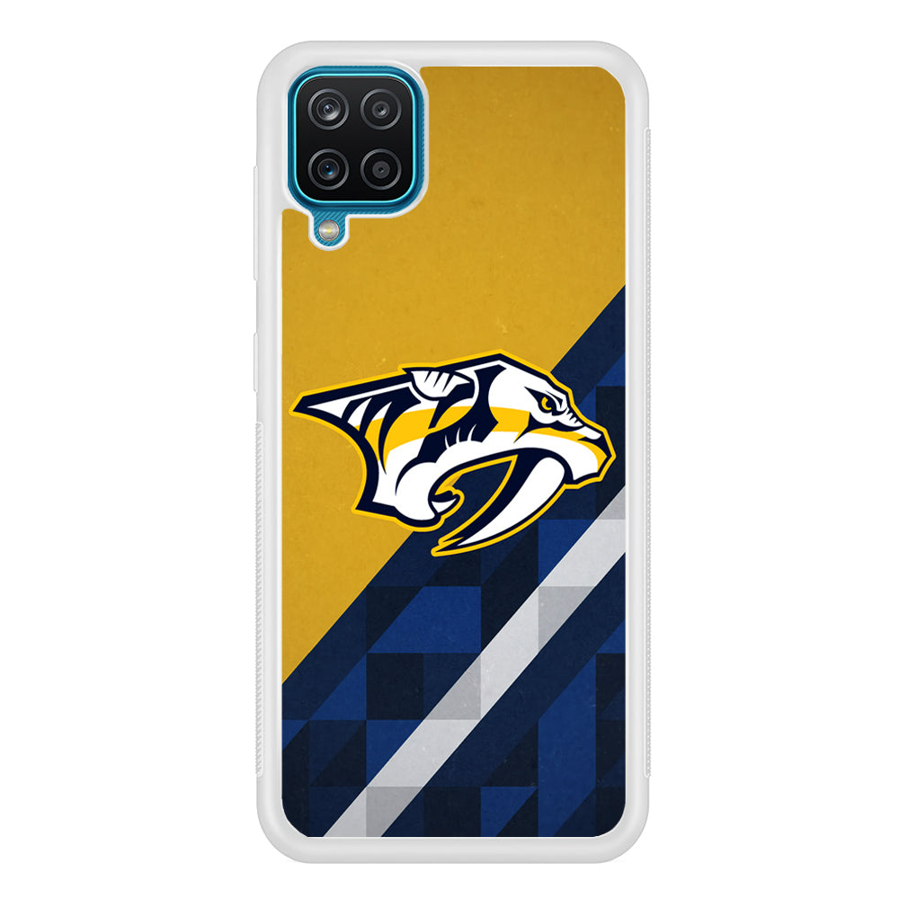 Nashville Predators Abstract Pattern Samsung Galaxy A12 Case