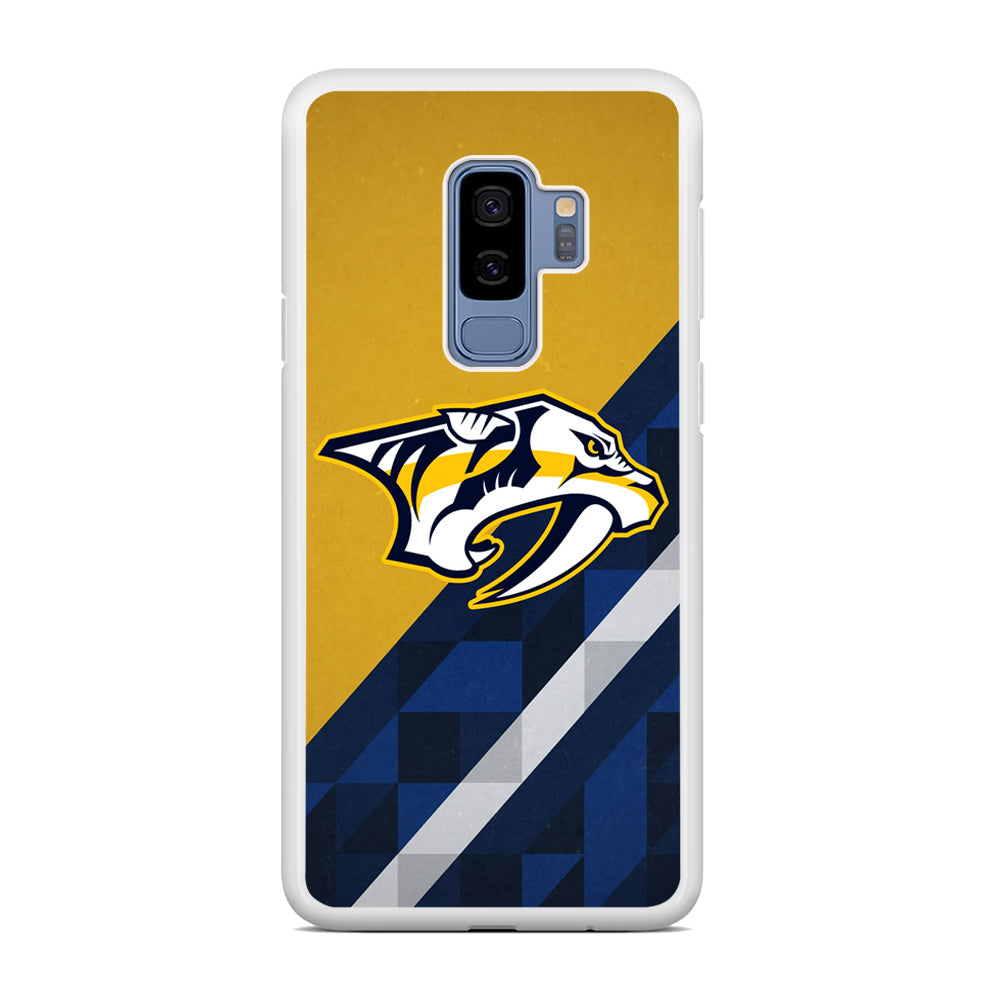Nashville Predators Abstract Pattern Samsung Galaxy S9 Plus Case