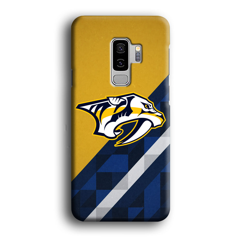Nashville Predators Abstract Pattern Samsung Galaxy S9 Plus Case