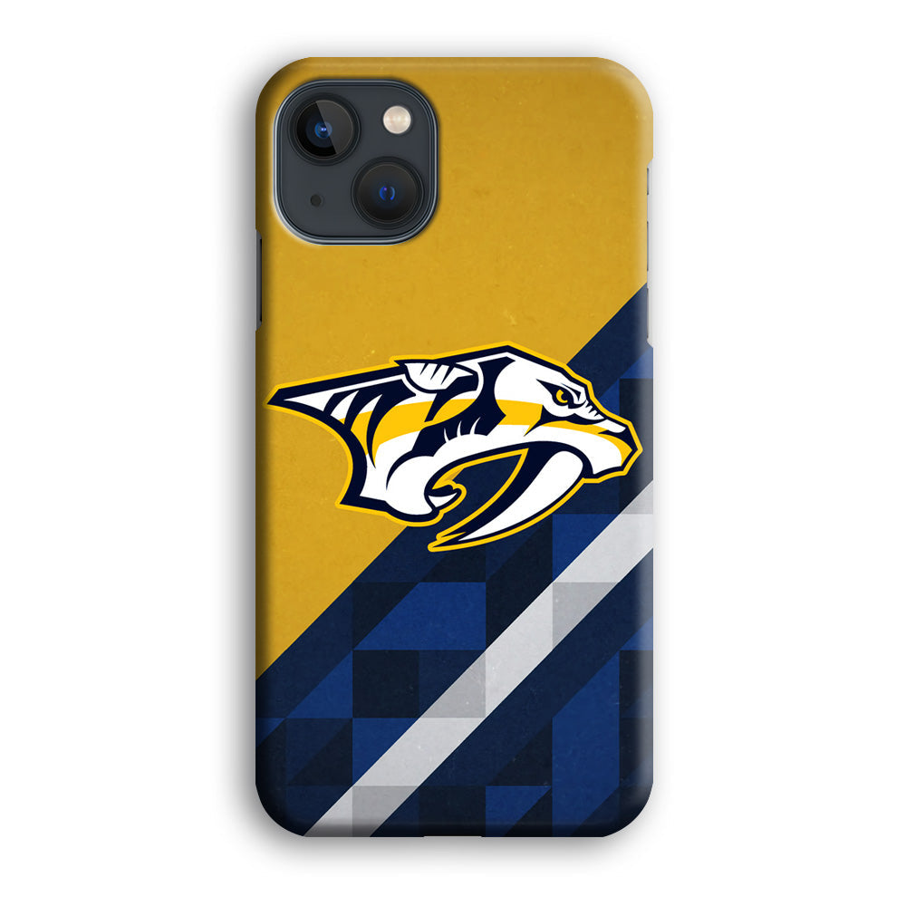 Nashville Predators Abstract Pattern iPhone 15 Plus Case