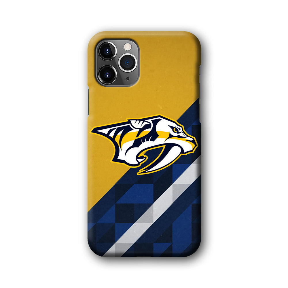 Nashville Predators Abstract Pattern iPhone 11 Pro Max Case